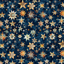 Bohemian Sunrise, Stars Navy, QT Fabrics 05159850825