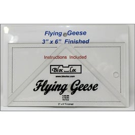 Flying Geese Square up Ruler 3" x 6", Bloc_Loc