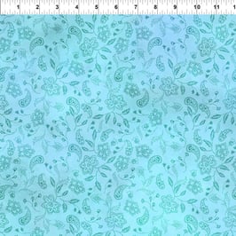 9JYO3, Delicate Teal, Resplendent,  In The Beginning Fabrics 12518950821