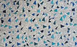 Crackle Blue/Blue, Black White & Bright, Contempo for Benartex 08432250622