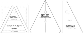 Triangle in a Square Ruler, TIS 3 x 3 inch, Bloc_Loc
