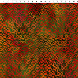 Flames Green, Dragons "The Ancients", In The Beginning Fabrics 04048950822