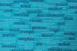 Wordplay, Türkis, Sarah Fielke, Windham Fabrics