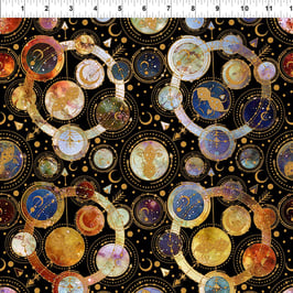 Allover, Cosmos by Jason Yenter for In The Beginning fabrics 09107950820