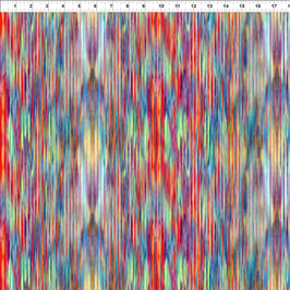 Stripe - Multi, 9JYS1, Impressions by Jason Yenter for In The Beginning Fabrics 01199850924