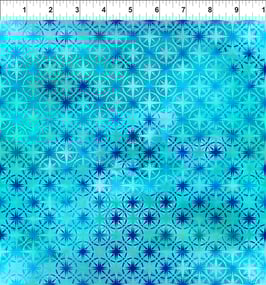 Hellblaues Sternmuster, Calypso by Jason Yenter for In The Beginning Fabrics 04482650819