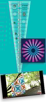 Creative Grids Non Slip 15° Triangle Ruler