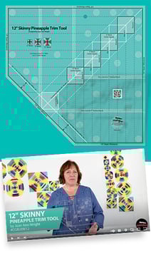 Creative Grids Non Slip 12" Skinny Pineapple Trim Tool