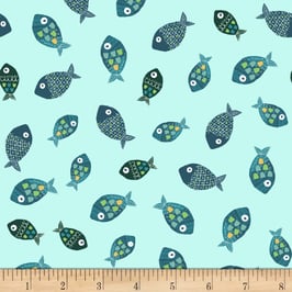 Light Turquoise, Jungle Fever, Clothworks, 10161150518