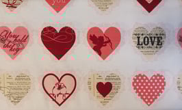 Herzen auf weißem Grund, Lost And Found Love, Riley Blake, 12232750714