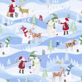 Weihnachtslandschaft, Santa´s Little Helper by Whistlers Studios, Windham Fabrics, 08012150617