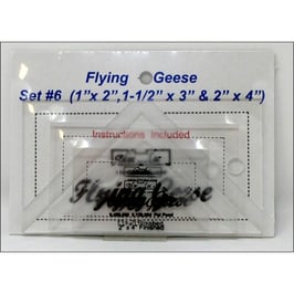 Flying Geese Square up Ruler-Set #6 (1" x 2", 1 1/2" x 3",  2" x 4"), Bloc_Loc, dreiteilig