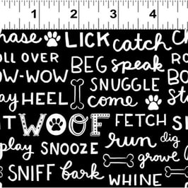 Hunde Schriftzug, Dog Lover, Clothworks, 11025950816