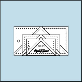 Flying Geese Square up Ruler-Set #7 (1 1/2" x 3",  2" x 4", 3" x 6"), Bloc_Loc, dreiteilig