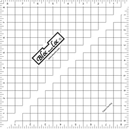 Half Square Triangle Ruler (HST) 8 1/2" x 8 1/2", Bloc_Loc