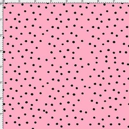 Dinky Dots Pink/Black, Loralie Harris, Loralie Designs, 06370050514