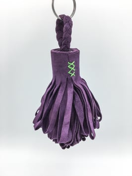Velor Tassle, purple / green