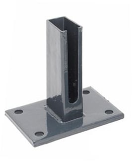 Dübelplatte, schwere Ausführung, gerade