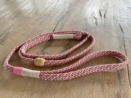 Retrieverleine rosa/beige