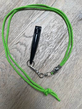 Pfeifenband aus Reepschnur neongrün OHNE Pfeife