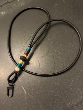 Glattleder schwarz Casual Collection mit Farbverlauf