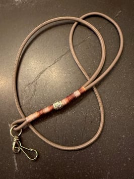 Glattleder taupe mit Farbverlauf Casual Collection mit Pfötchen