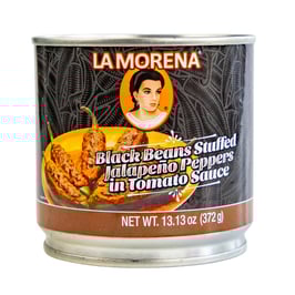 Piments Jalapeño farcis aux Haricots Noirs à la sauce tomate - La Morena