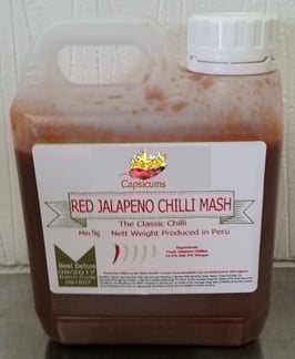 Purées de Piment Jalapeño Rouge - 25Kg