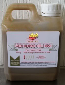 Purées de Piment Jalapeño Vert - 25Kg