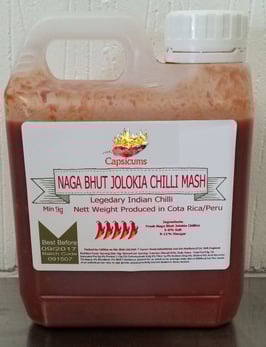 Purée de Piment Bhut Jolokia - 25Kg
