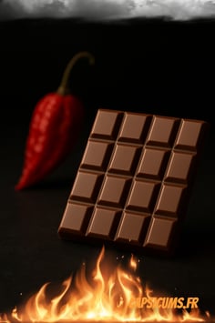 Chocolat au Lait Extra Fort au piment Bhut Jolokia