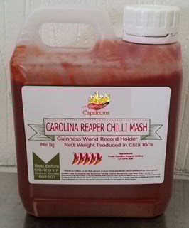 Purée de Piment Carolina Reaper - 25Kg
