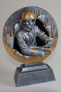 Feuerwehr Trophäe in 3D-Optik