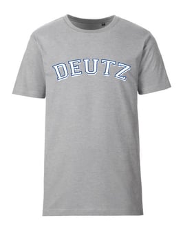 PURE T-Shirt Men grau mit Deutzer TV Schriftzug