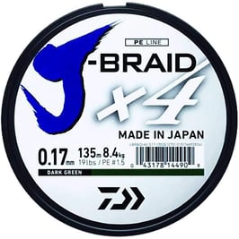 Trenzado DAIWA J-BRAID X4 Verde