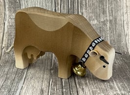 Trauffer 1017 Kuh 2 fressend Braunvieh