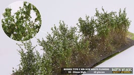 WB-SCW white Flowers je 10 Stck. 30-50mm Hoch