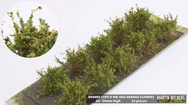 WB-SDO orange Flowers je 10 Stck. 20-30mm Hoch