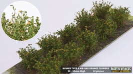 WB-SAO orange Flowers je 10 Stck. 20-30mm Hoch