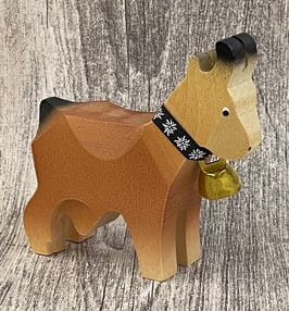 Trauffer 1203 Ziege gross braun mit Glocke