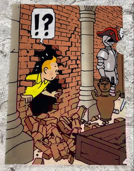 Tim & Struppi 15177 "Licorne Mauerdurchbruch"