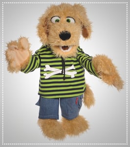 Living Puppets Handpuppe W563 Hund Bosse