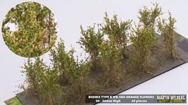 WB-SBO orange Flowers je 10 Stck. 30-50mm Hoch