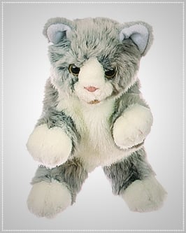 Living Puppets Handpuppe W181 Kleine graue Katze