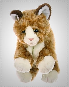 Living Puppets Handpuppe W044 Kleine braune Katze
