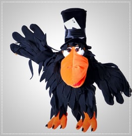 Living Puppets Handpuppe W318 Rupert der Rabe