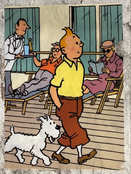 Tim & Struppi 49892 "Tim mit Struppi auf dem Schiff"