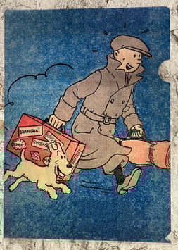 Tim & Struppi 15176 "Tim mit Koffer"