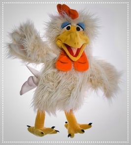 Living Puppets Handpuppe W140 Heini der Hahn