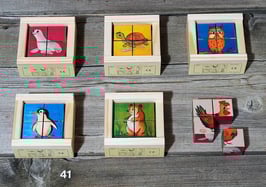 41 Haustiere / Farbhintergrund